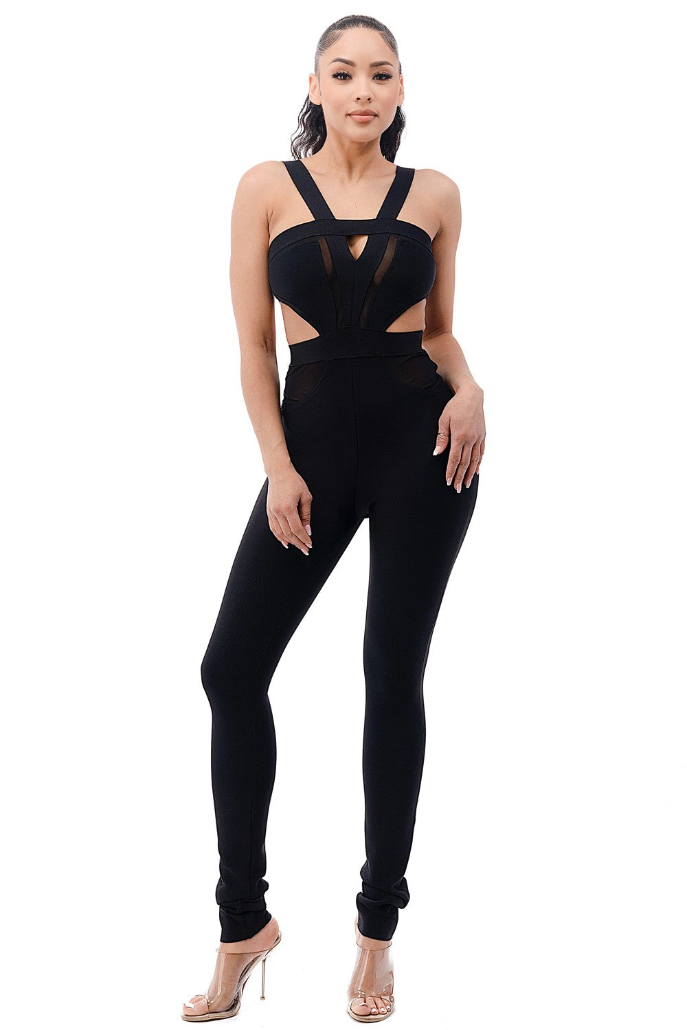 Bandage Cut Out Jumpsuit