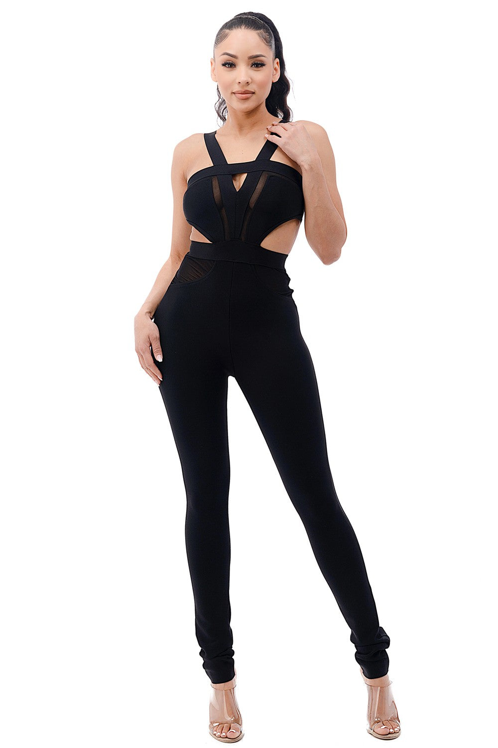 Bandage Cut Out Jumpsuit