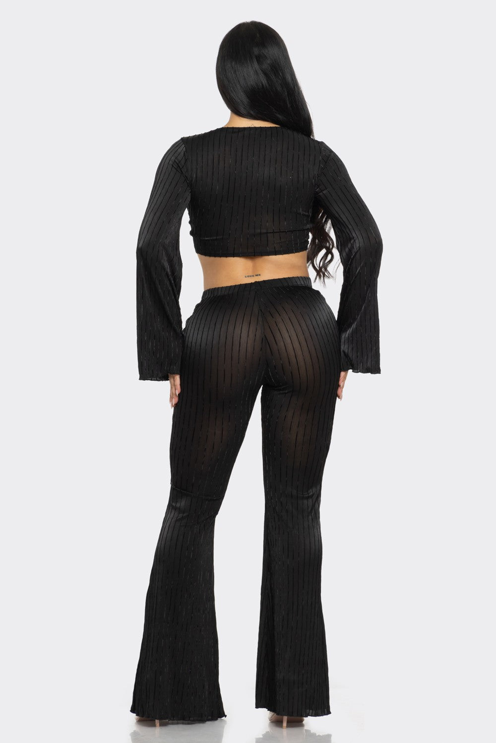 Black Long Sleeve Two Piece